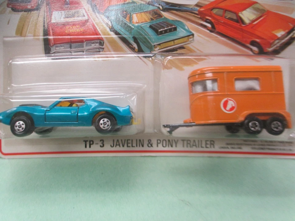 Matchbox Two Packs TP 3 Javelin & Pony Trailer - MIB - Image 2 of 4