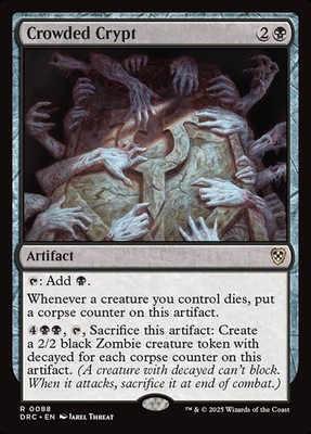 MTG Magic the Gathering Crowded Crypt (88/226) Aetherdrift Commander LP