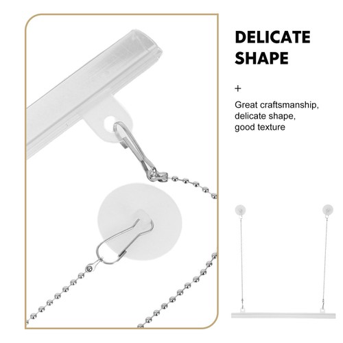 Set 12 cornici da appendere per poster con ganci e catene - attacco per strisce foto - Foto 11 di 12