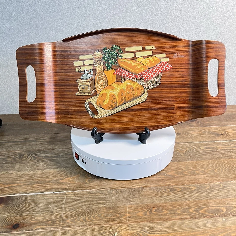 Bandeja para servir góndola grande vintage de teca estilo Dansk Foto 3 de 4