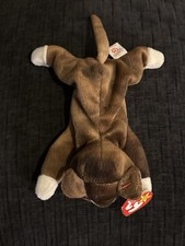 Ty Beanie Babies 1997 Pounce The Brown Cat Plush With Ear Tags