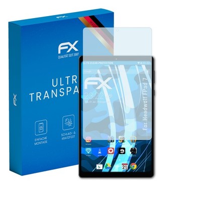 atFoliX 2x Displayschutzfolie für Headwolf FPad 7 Schutzfolie klar Folie