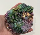 Rainbow Bismuth Crystal Cluster • Iridescent Metallic Specimen • Display Mineral — photo 8