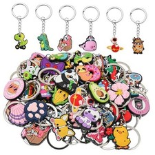 30-200P Cute Keychains for Backpacks Bulk Keychain Charms Decor Bag 200pcs