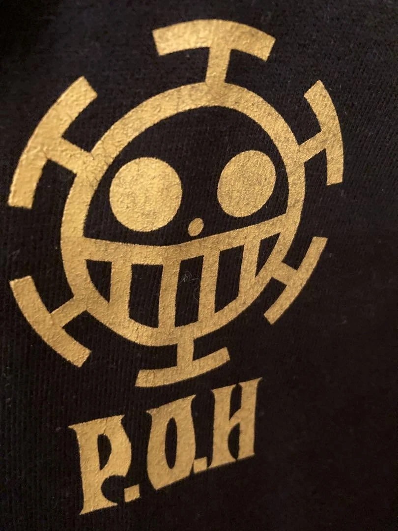 VETEMENTS Felpa con cappuccio One Piece Cuore Pirati Nera Taglia S Pullover Vintage Zip