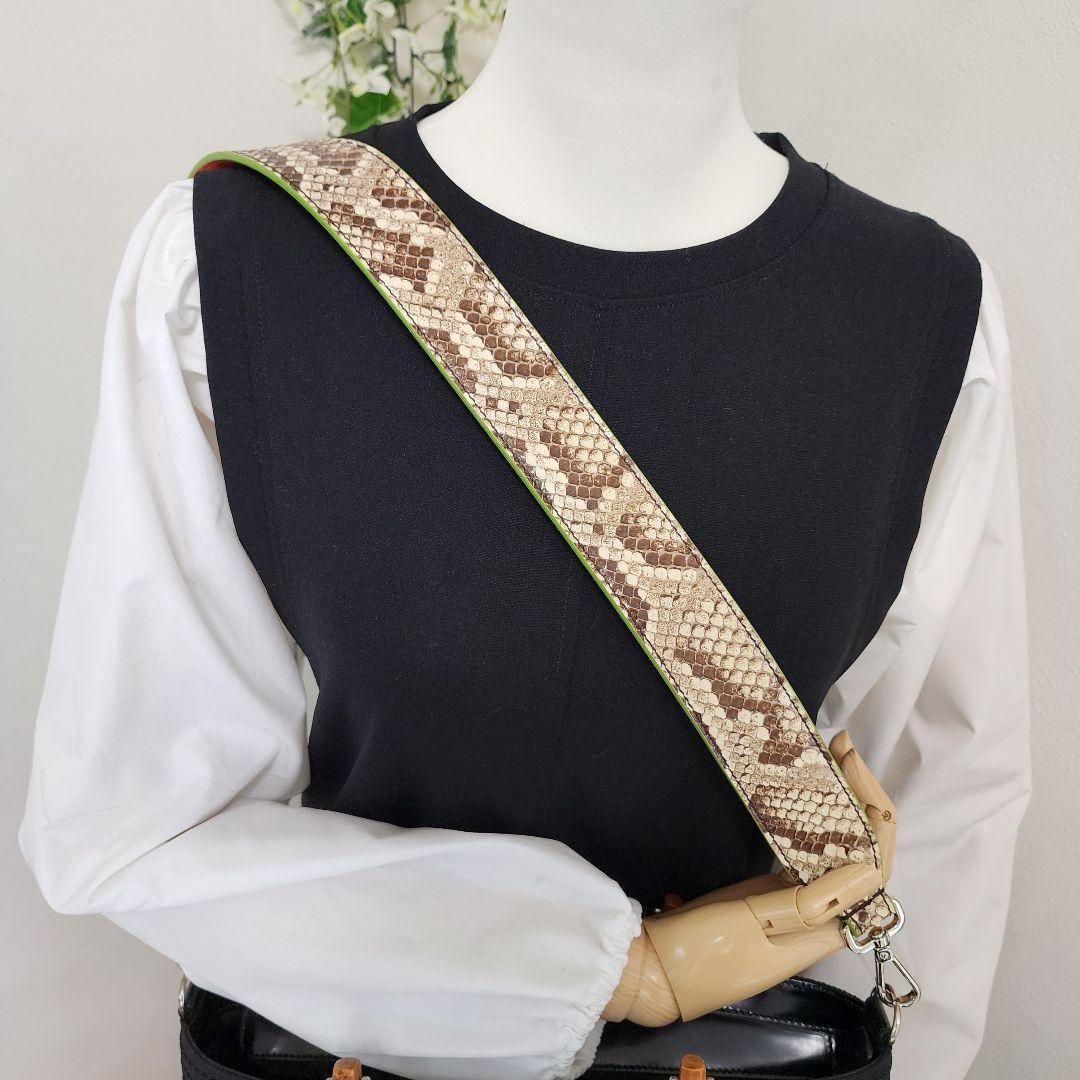 Fendi Shoulder Strap Snake Pattern Python - image 13