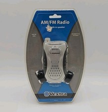 VEXTRA VX2093 AM/FM Radio with Built-in Speaker Headphones New NOS Retro