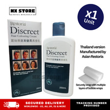 1x Restoria Discreet Hair Cream 250ml Grey Hair Reversal Natural Color Restore