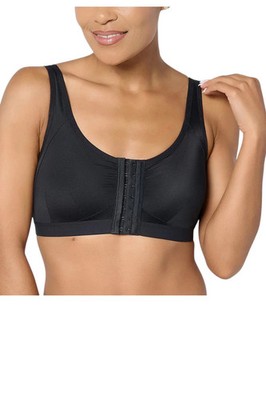 AnyBody Intimates Lycra Front Closure Wirefree Bra Black