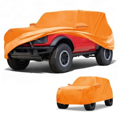 Autoabdeckung wasserdicht für Ford Bronco 2DR, orange, reflektierend, 1 Stück