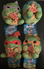 Zuru Snackles TMNT 5" Plush COMPLETE SET OF 4 Teenage Mutant Ninja Turtles