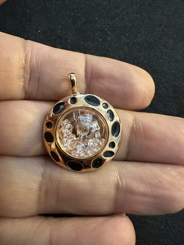 Royal Asscher Shining Stars Anhänger Floating Diamonds & Sapphire Dome Boxed &COA - Bild 3 von 4