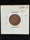* 1941-D* SUPERB+ TONED GEM BU MINT Lincoln WHEAT PENNY * FROM OLD COLLECTION *