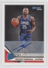 2019-20 Panini Donruss Rated Rookie Signatures Mfiondu Kabengele #225 Auto rf2