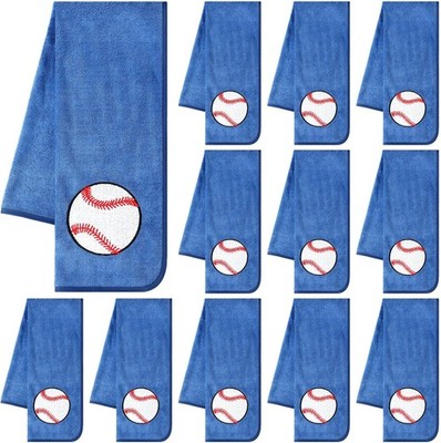 12 Pcs Baseball Towel  Sweat Hand Microfiber Workout Towel Senior Night