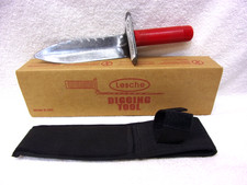 Lesche Metal Detector Dig Tool Sod Cutter With Sheath Right Side Serrated Blade
