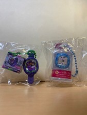 Tamagotchi Uni Watch Keychain Set Purple Blue Unused