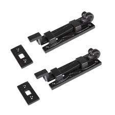 Cranked Shepherd's Crook Bolt - W110mm - Black - Pack of 2