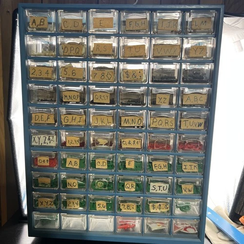 Vintage Menu Board Sign  Letters Numbers Logos 3/4" and 1" Red Black Green White