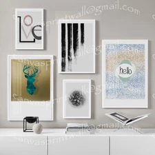 Wall Art Abstract Modern DEER High Resolution Digital Photo Files for Printing