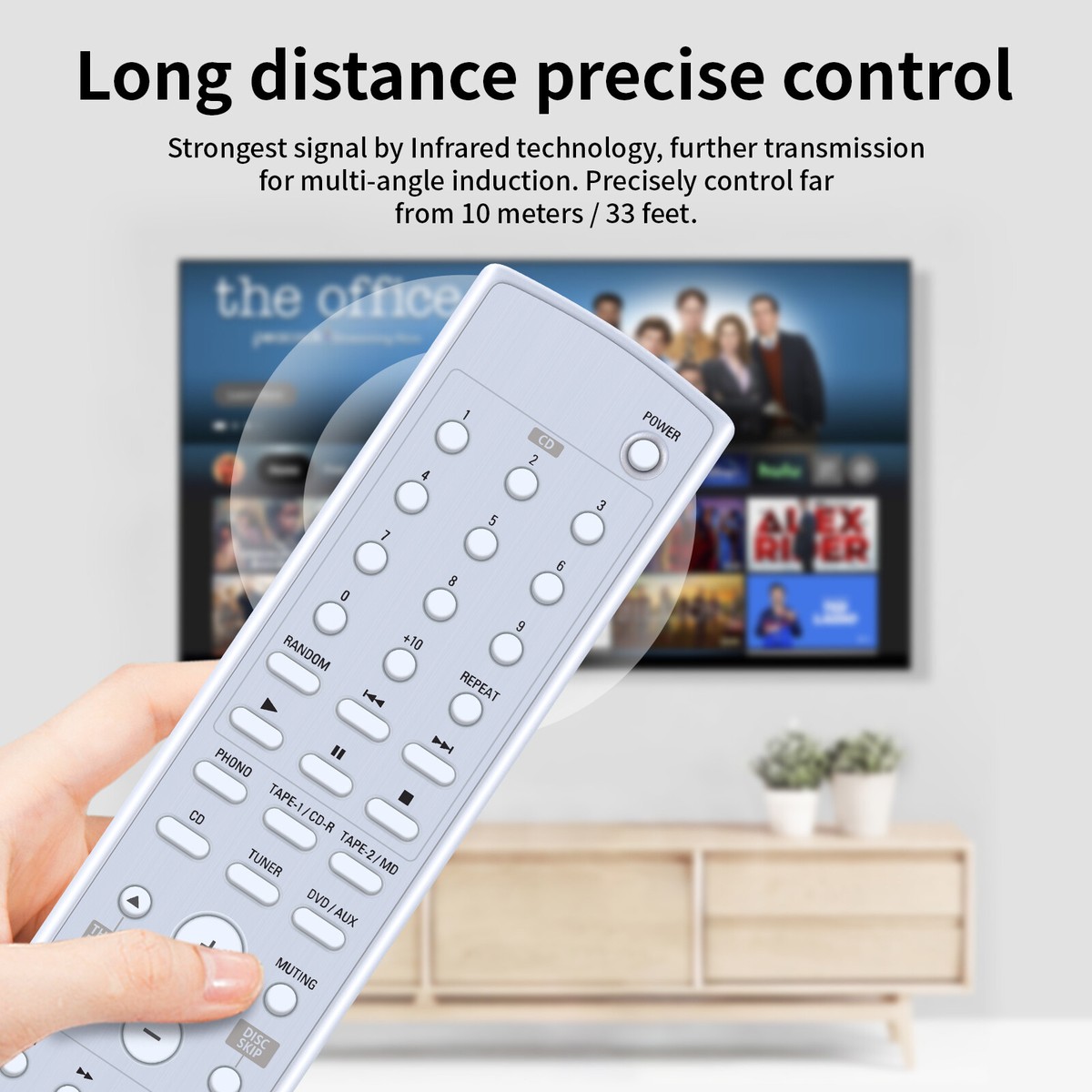 RC-1027 Replace Remote Control fit for DENON AM-FM Stereo Tuner TU1500AE TU-1500AE RC-1027 Replace Remote Control fit for DENON AM-FM Stereo Tuner TU1500AE TU-1500AE