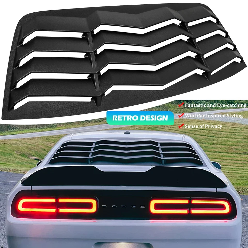 Persiana de ventana trasera para Dodge Challenger 2008-2023 parabrisas parasol GT Lambo Foto 2 de 4