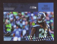 2019 Seattle Seahawks Pocket Schedule Shaquill Griffin KGAL