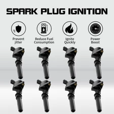 8X Ignition Coil For Ford F150 Expedition 2000 2001 2002 2004 4.6/5.4L DG508