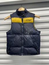 DON ED HARDY DOWN PUFFER VEST Women  s M jacket Eagle TIGER TATTOO Y2K READ DESC
