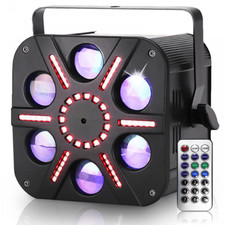 Multi FX Light Tri-Colour SMD LED Beams Lighting Room Filler DJ Disco Effect