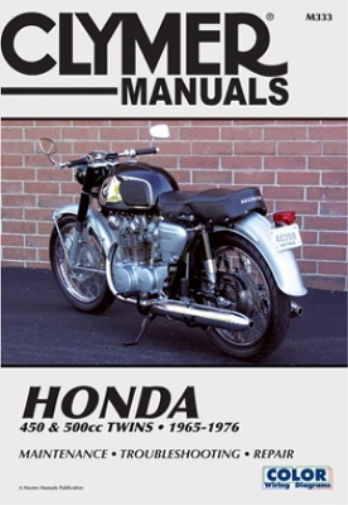 Honda CB/CL450 & CB500T Motorcycle (1965-1976) Service Repair Manual (Tascabile)