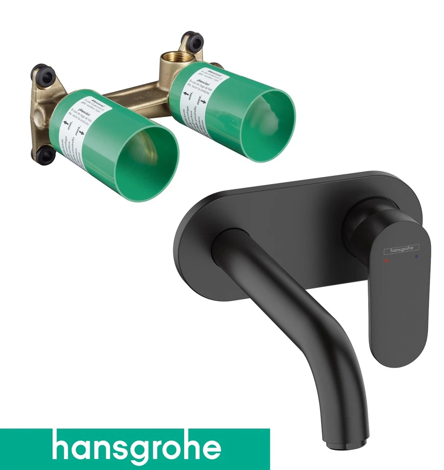 Hansgrohe Vernis Blend Unterputz Waschtischmischer schwarz Set Wand 71576670
