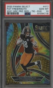 2020 Panini Select Football Tie-Dye Pat Freiermuth #417 PSA 10