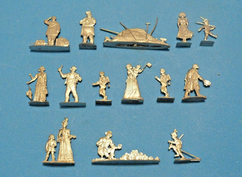 Plats d'étain - Zinnfiguren - Flat tin : Artillerie allemande guerre