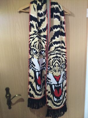 Made in Italy   Damen Schal Stola   Animalprint Tiger   NEU