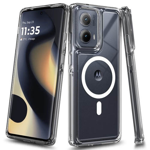 Funda delgada transparente transparente para teléfono Motorola Moto Edge 2024 (XT2405) - Imagen 18 de 25