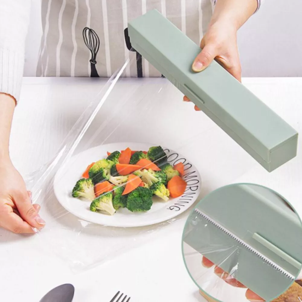 Plastic Wrap Cutter, Food Freshness Dispenser Preservative Film