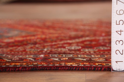 Vintage Hand-made Wool Geometric Nomadic Rug Traditional Tribal Carpet 4x7 - Picture 20 of 21
