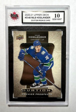 2020-21 Upper Deck Ovation #O46 Nils Hoglander | KSA GRADED GEM MINT 10  Canucks