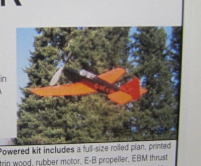 EASY BUILT MILES MOHAWK AIRPLANE KIT FREE FLIGHT RUBBER POWERED 20'' WS 1:21 SCAL