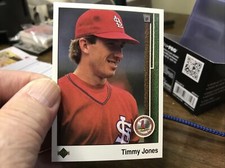 1989 Upper Deck Baseball Timmy Jones St. Louis Cardinals #348