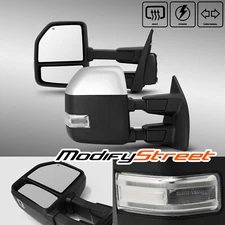 Towing Mirrors for 08-16 Ford F250/F350/F450 Power Heated LED Signal Chrome