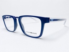 NEW Emporio Armani EA3108 5570 Men's Matte Blue Square Eyeglasses Frames 51/19
