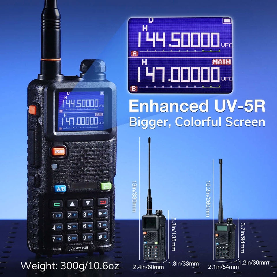 Baofeng UV-5RM Plus | Multi-Banda | Airband | 10W | NOAA | Batería 2500mAh Foto 4 de 4