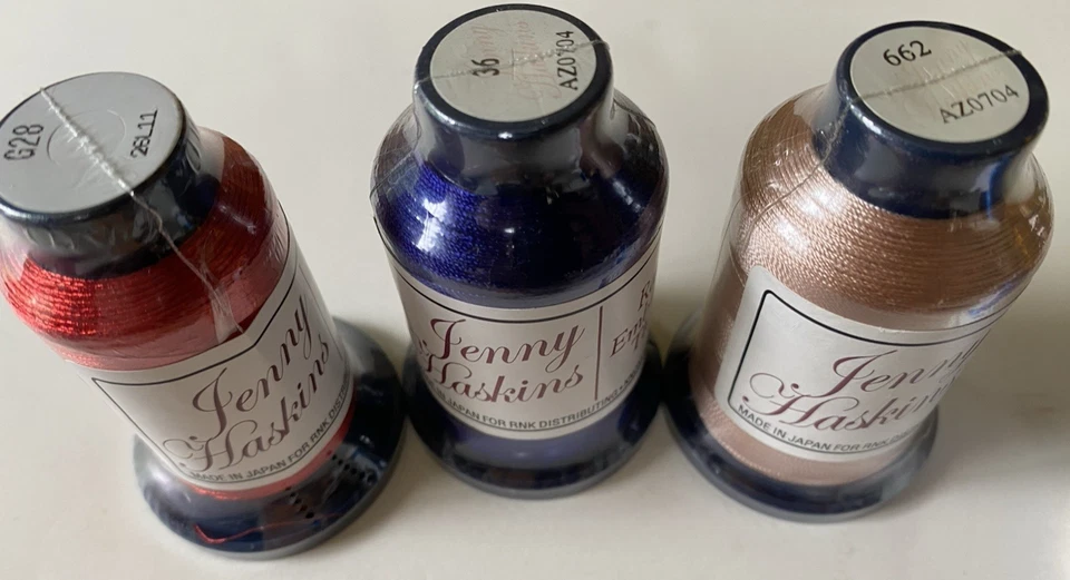 Lot 15 Jenny Haskins RA Floriani YLI Rayon & Metallic Embroidery Thread NEW - Image 4 of 4