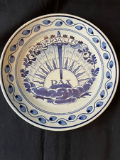 Porceleyne Fles 1920 Versailles Jan 1920 7 " Royal Delft WW-1 Bleu Murale