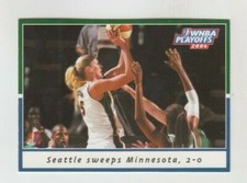 Seattle sweeps Minnesota 2005 WNBA FINALS CARD #P4 SEATTLE STORM