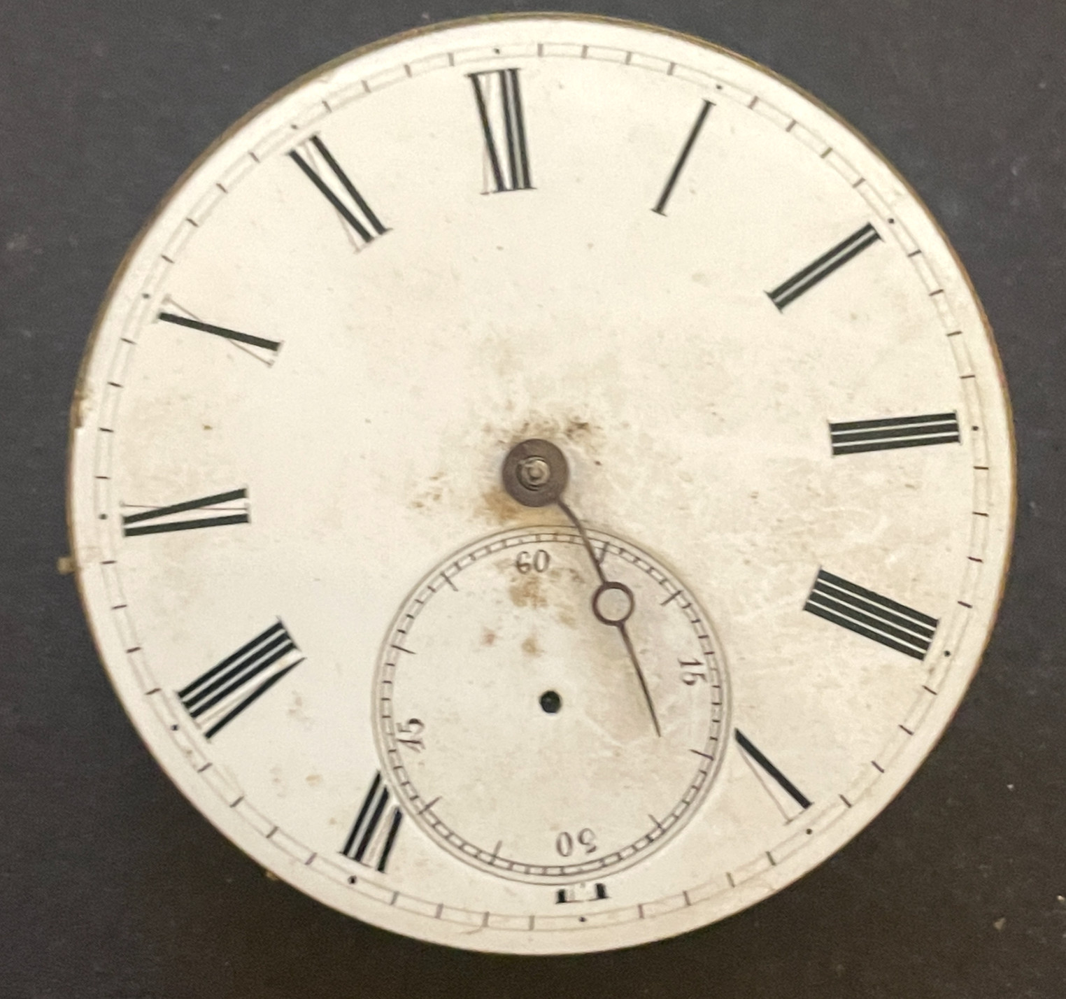 Antique Stuart Geneve Watch Movement Parts Good Balance 42.9mm Swiss