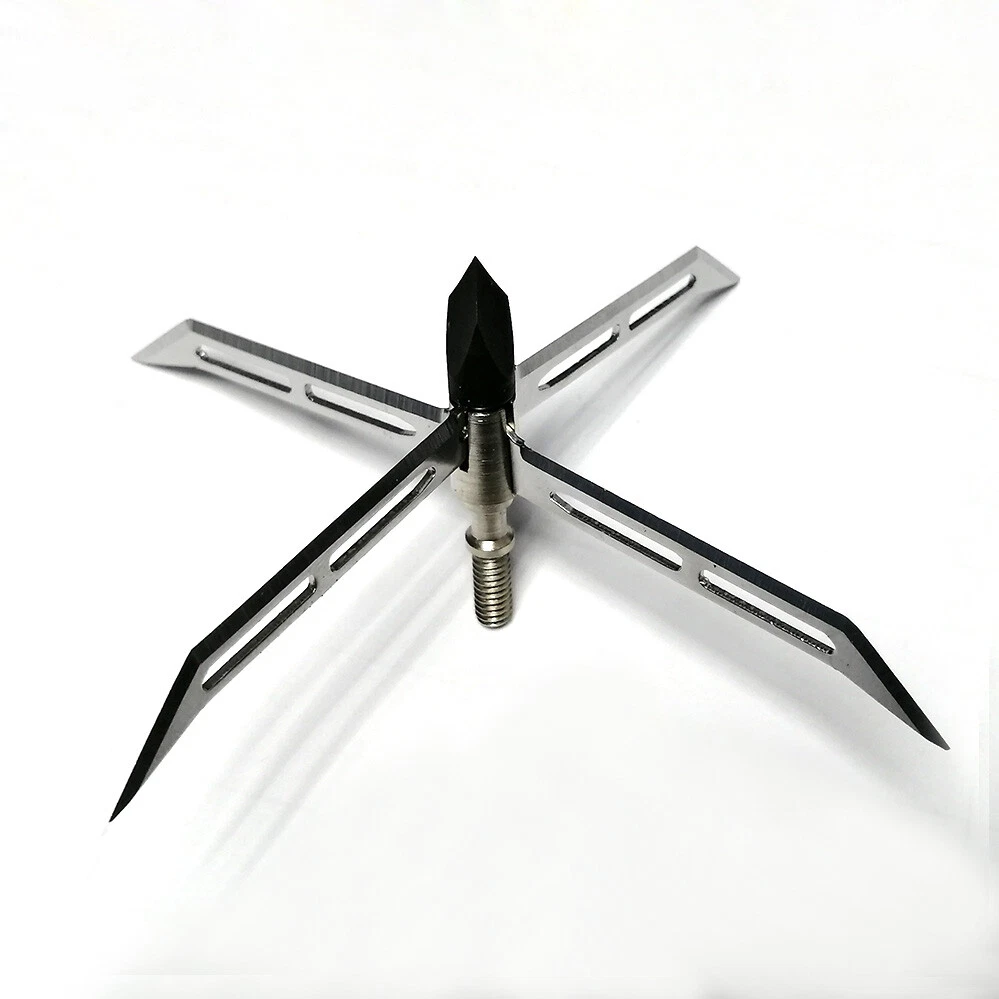 6PCS Turkey Hunting Broadhead 160 Grain 4" Cutting Dia Archery Arrowhead  4-blade | eBay