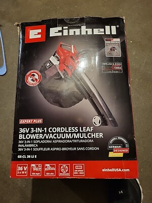 Einhell 3433614 - Power X-Change  36 V 130 MPH Electric Cordless Brushless Leaf